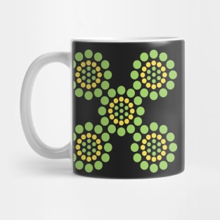 Dots dots dots in circular pattern, colorful Mug